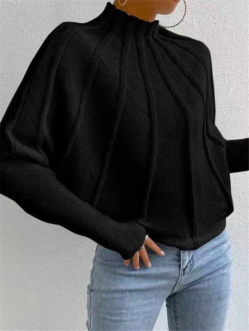 Isabella Mock Neck Knit Sweater