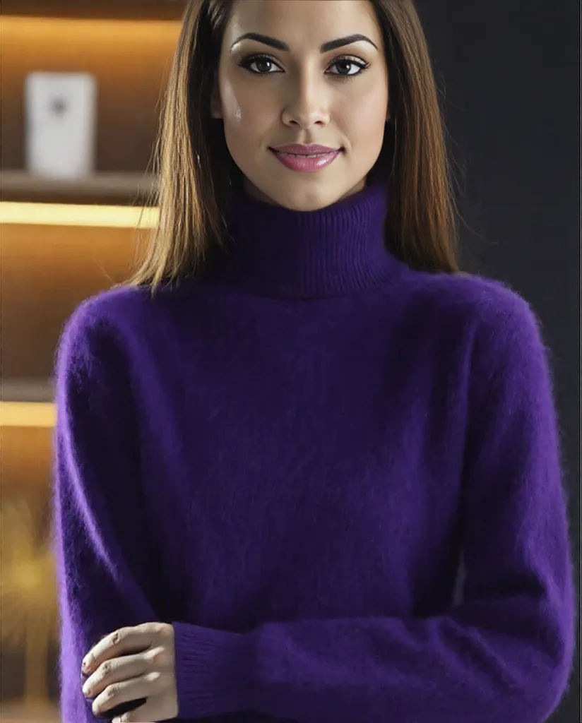 Lola | Women's Cashmere High Neck Sweater