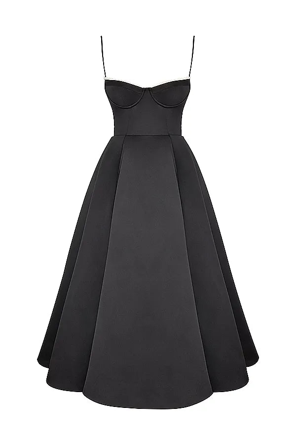 Christina Midi Dress - Black