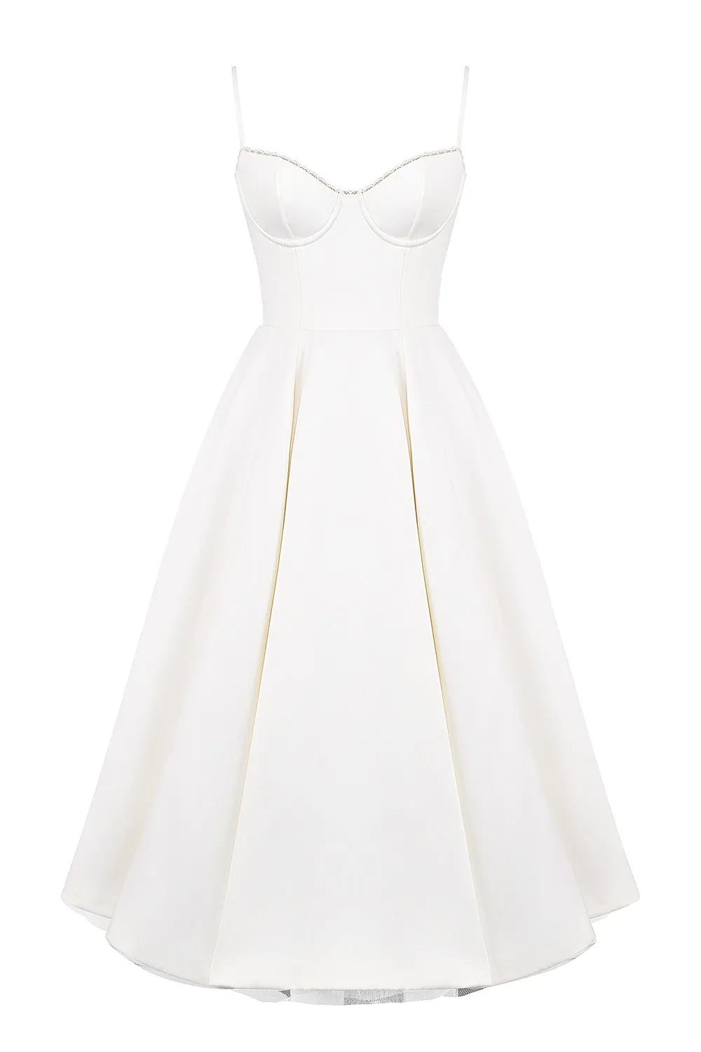 Nicole Midi Dress - White