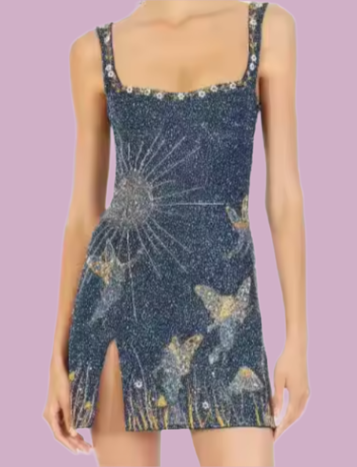 Megan Mini Dress - Blue
