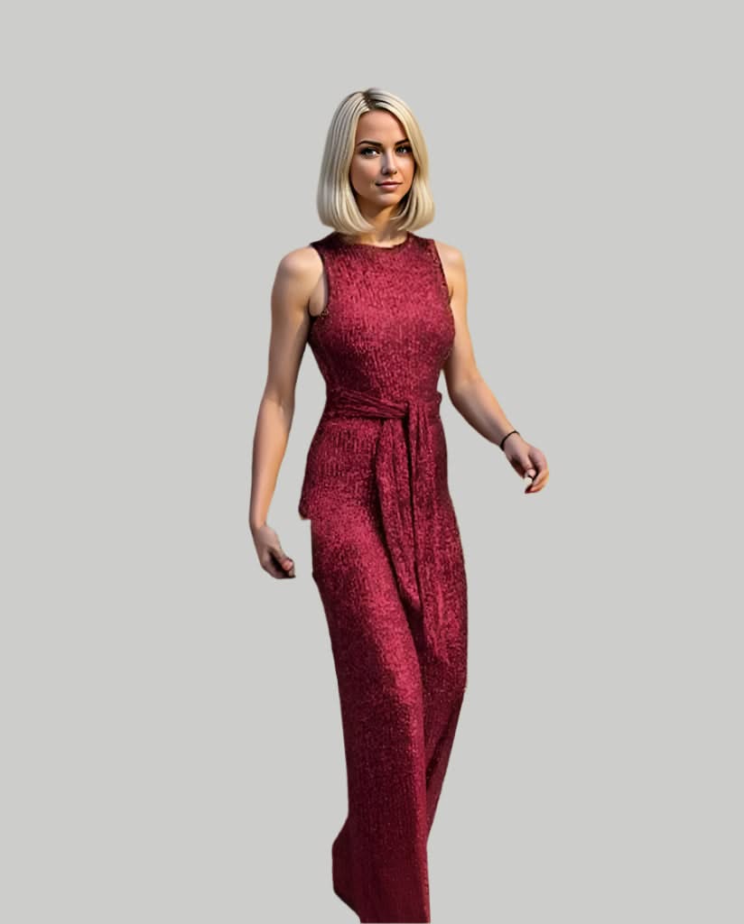 Jennifer | Sparkling Glitter Jumpsuit - Dazzle and Shine