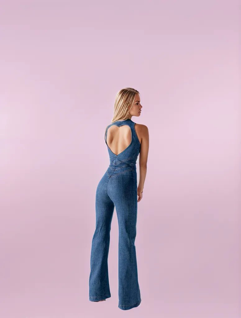 Roxanne Denim Overall Jumpsuit