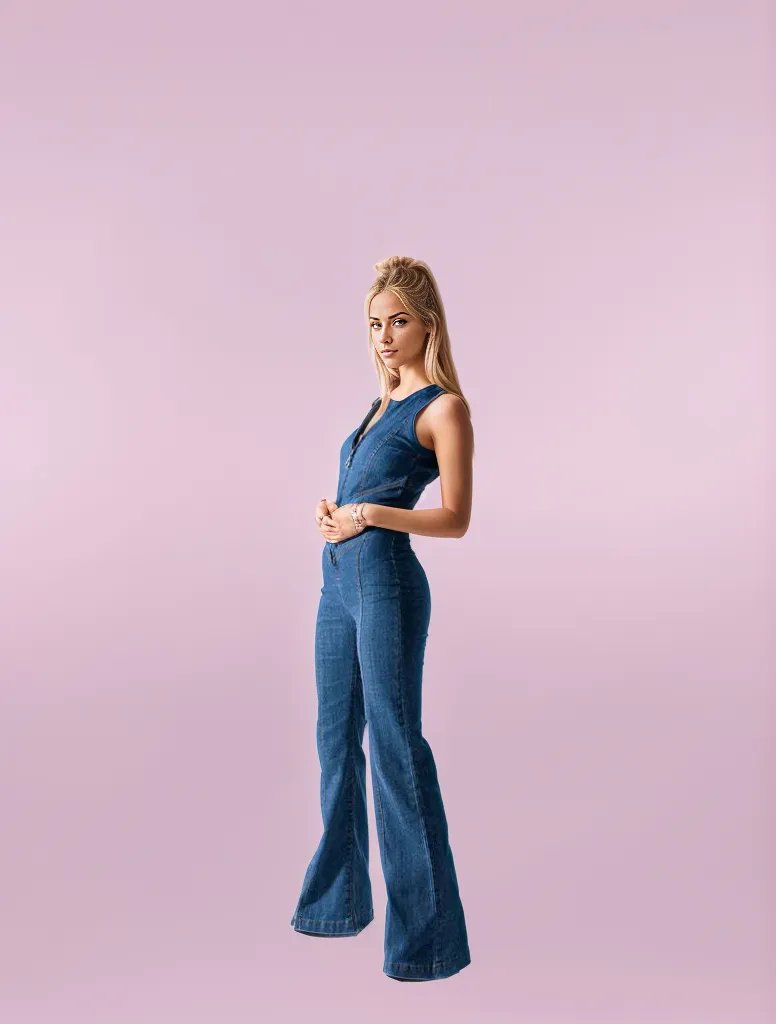 Roxanne Denim Overall Jumpsuit