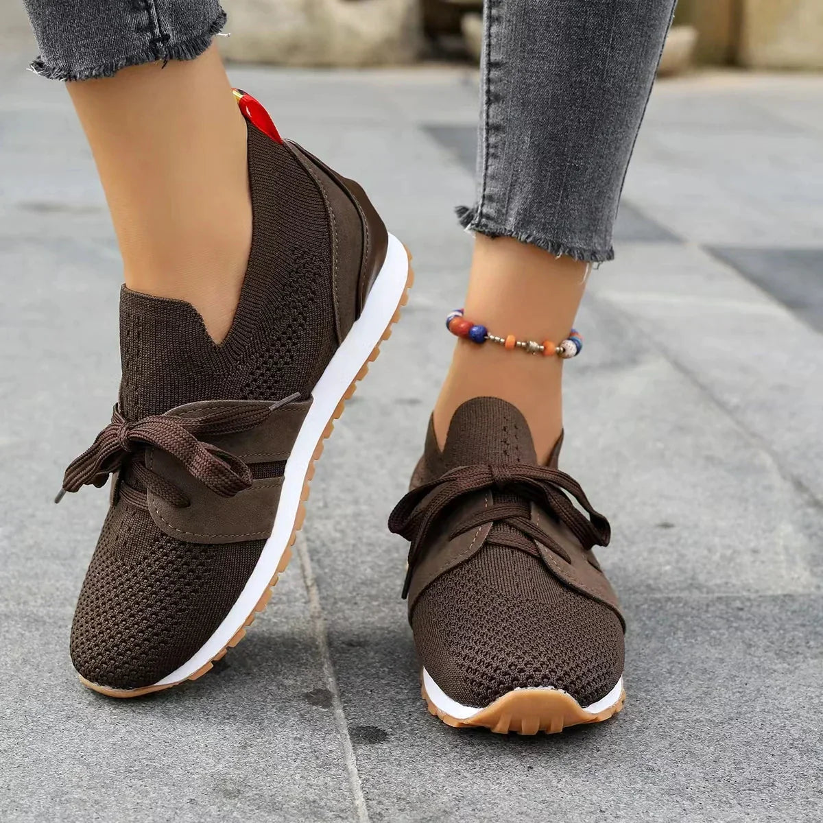 Women's Lace-Up Mesh Comfort Shoes