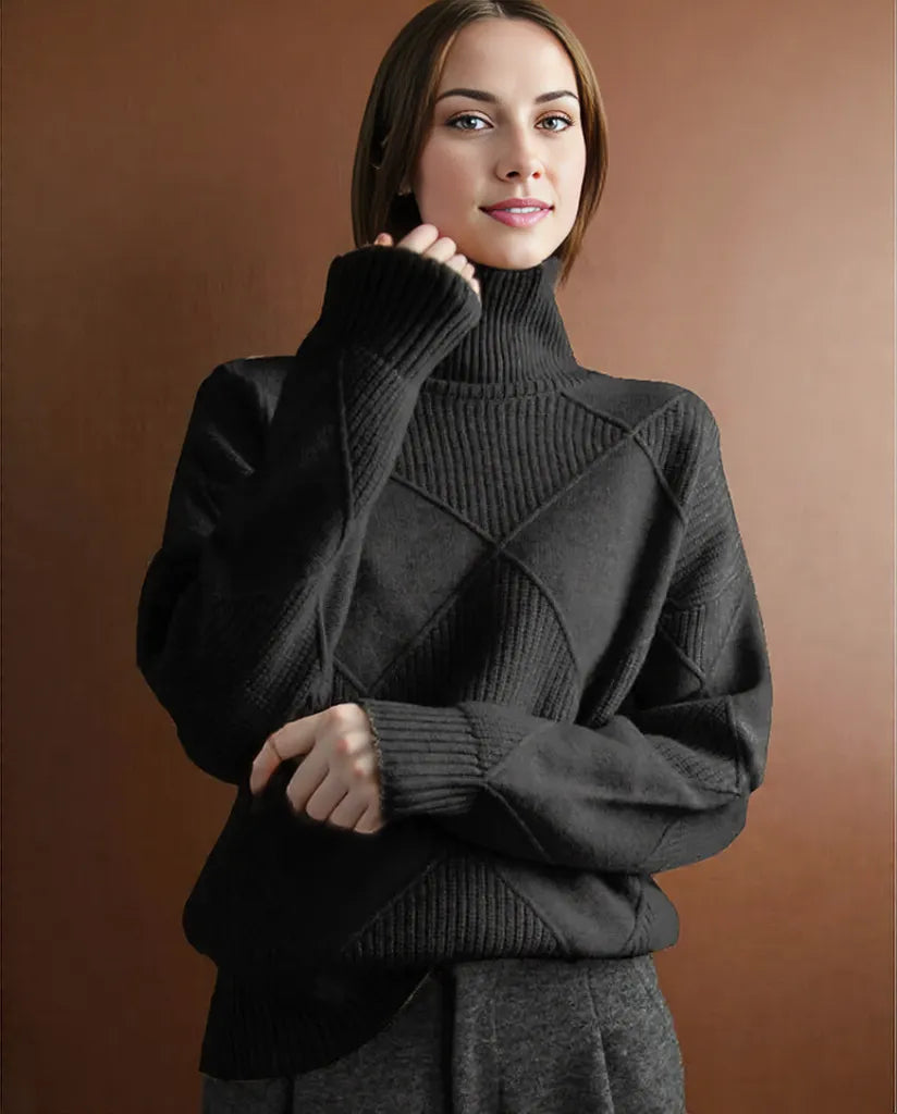 Amelia | Elegant Women's Turtleneck Sweater for Cozy Style