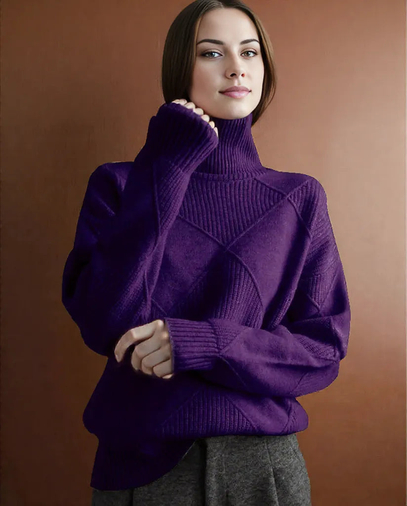 Amelia | Elegant Women's Turtleneck Sweater for Cozy Style