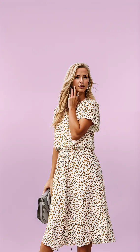 Chic Leopard Print Dress for Women