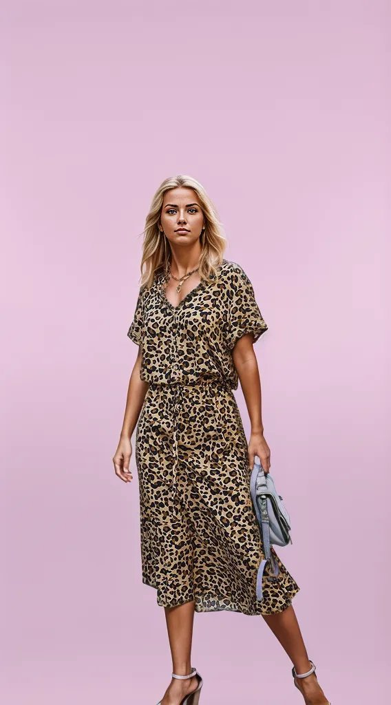 Chic Leopard Print Dress for Women