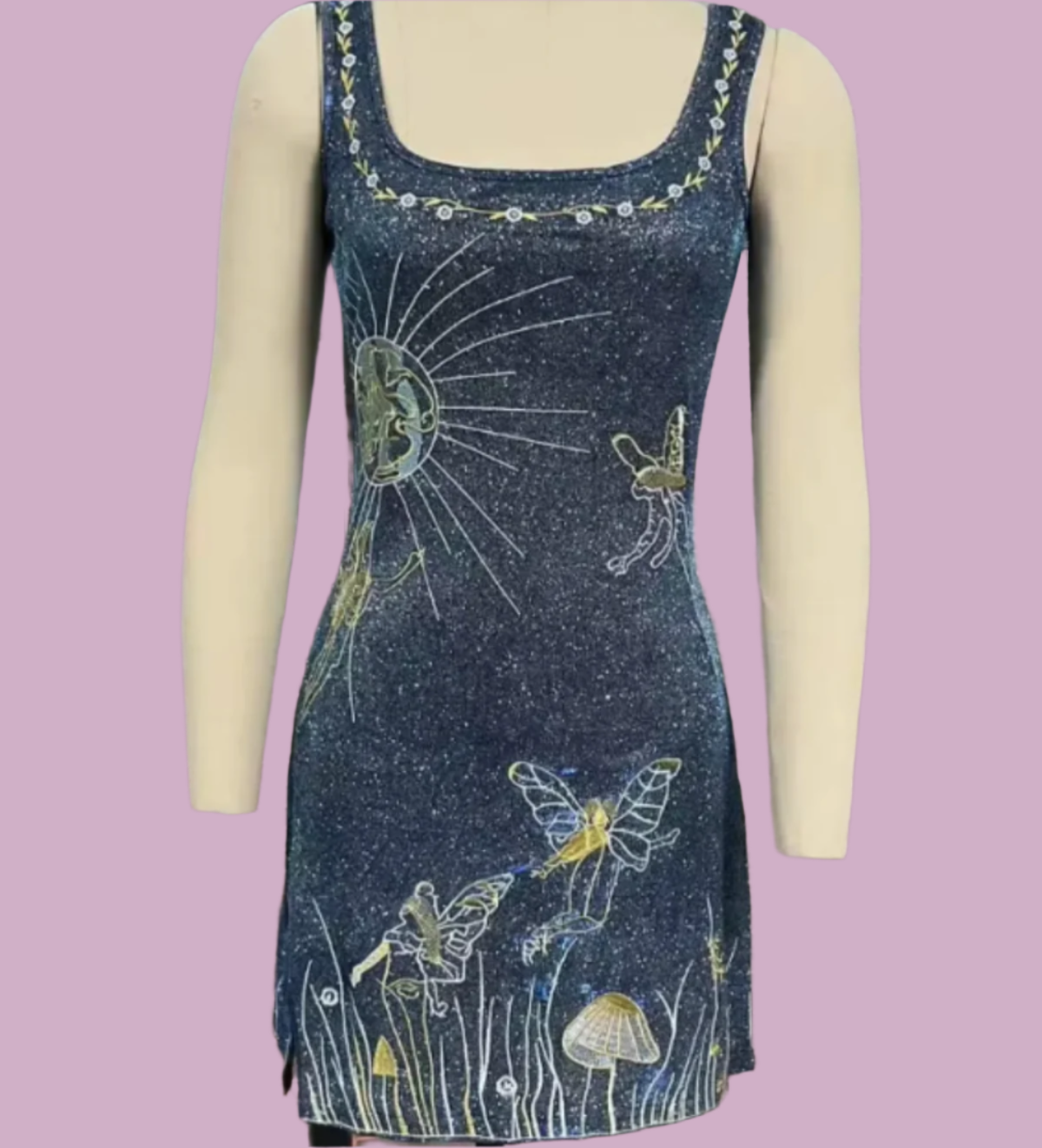 Megan Mini Dress - Blue