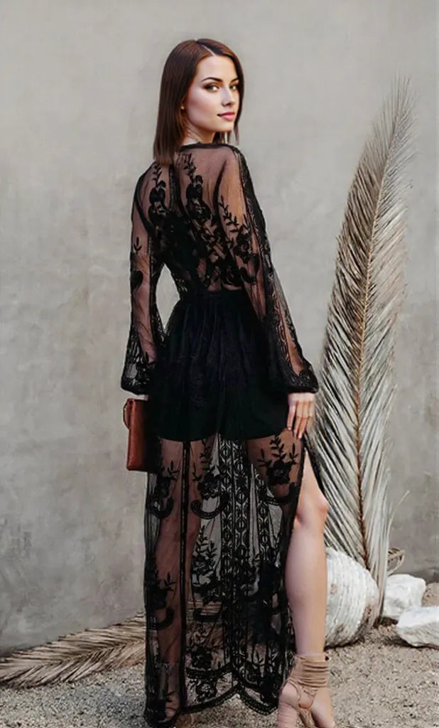 Marilyn - Classic Bohemian Lace Maxi Dress for Women